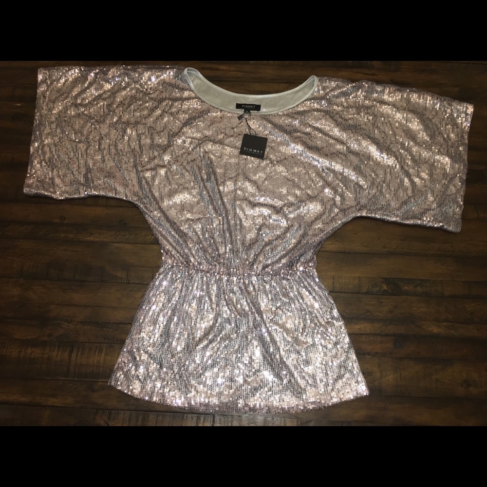 Sequin tunic